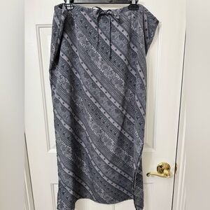 Venezia Purple Paisley Side Slits Skirt